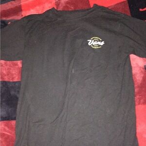 Black vans logo shirt short sleeves